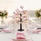 24IN Lighted Cherry Blossom Tree 24 Warm White LED Tabletop Artifical Bonsai Tree with Timer Battery Operated for Wedding Party Spring Christmas Home Indoor Japanese Room Decor